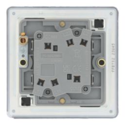 LAP  20A 16AX 2-Gang 2-Way Switch  Matt Black with Colour-Matched Inserts