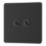 LAP  20A 16AX 2-Gang 2-Way Switch  Matt Black with Colour-Matched Inserts