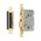 Smith & Locke Fire Rated  Polished Brass Bathroom Lock 76mm Case - 57mm Backset