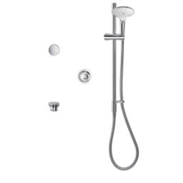 Mira Mode Dual Gravity-Pumped Rear-Fed Chrome Thermostatic Digital Bath/Shower Mixer