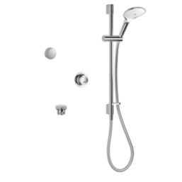 Mira Mode Dual Gravity-Pumped Rear-Fed Chrome Thermostatic Digital Bath/Shower Mixer