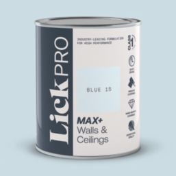LickPro Max+ 1Ltr Blue 15 Matt Emulsion  Paint