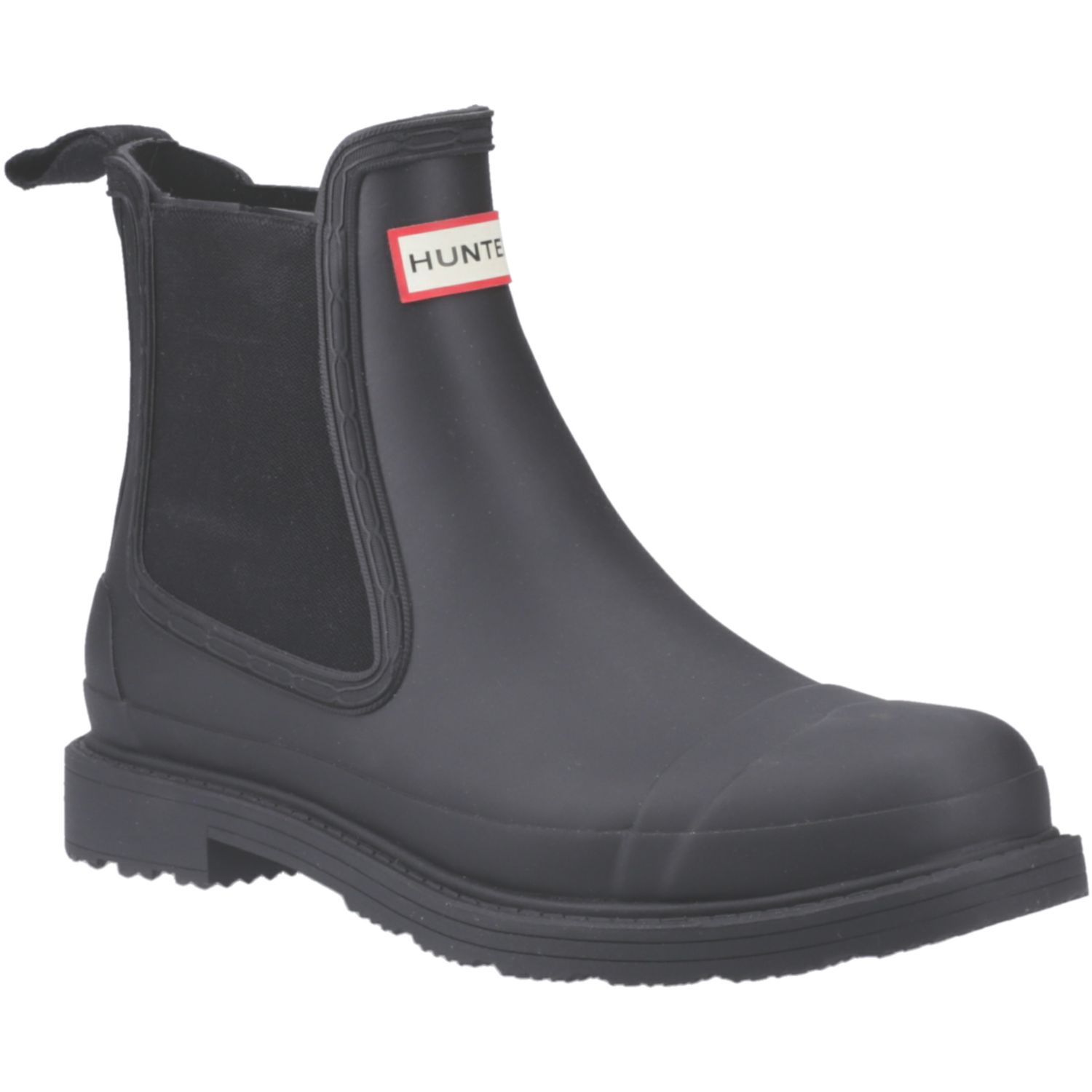 Hunter Commando Chelsea Size 6 Womens Black Waterproof Non Safety Dealer Boots (788XN)
