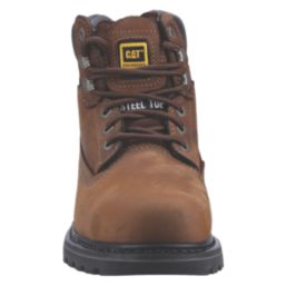 CAT Holton Size 15 Brown Steel Toe Cap Safety Boots Screwfix