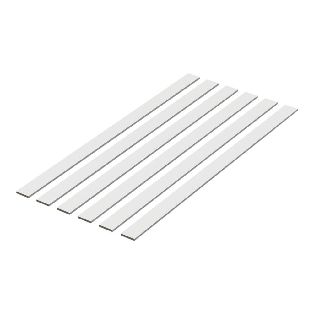 MDF Shaker Wall Panelling 63mm x 9mm x 1200mm 6 Pack