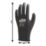 Site SWG420 PU Palm Gloves Black X Large