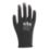Site SWG420 PU Palm Gloves Black X Large
