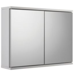 Croydex  Double Door Bathroom Cabinet White  600mm x 140mm x 450mm