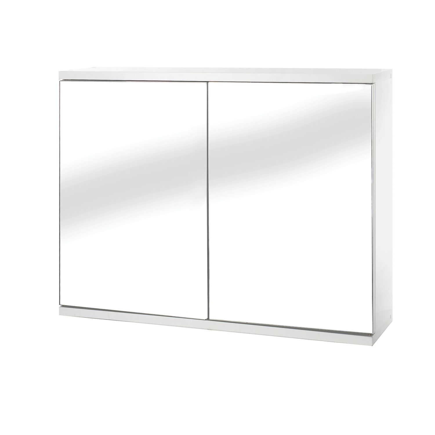 Croydex Double Door Bathroom Cabinet White 600mm x 140mm x 450mm (78933)
