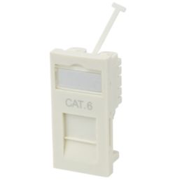 Philex Cat 6 1 Port RJ45 Ethernet Socket White Screwfix