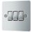 LAP  10AX 3-Gang 2-Way Light Switch  Polished Chrome
