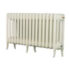 Arroll 460mm x 994mm 3128BTU White Cast Iron 4 Column Radiator