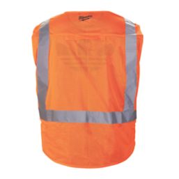 Milwaukee  Hi-Vis Vest Orange 2X Large / 3X Large 46" Chest