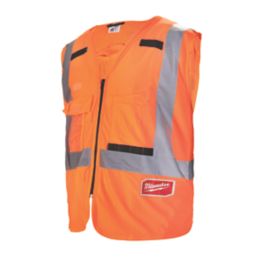 Milwaukee  Hi-Vis Vest Orange 2X Large / 3X Large 46" Chest