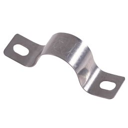 Schneider Electric Stainless Steel Conduit Saddles 20mm Silver 100 Pack