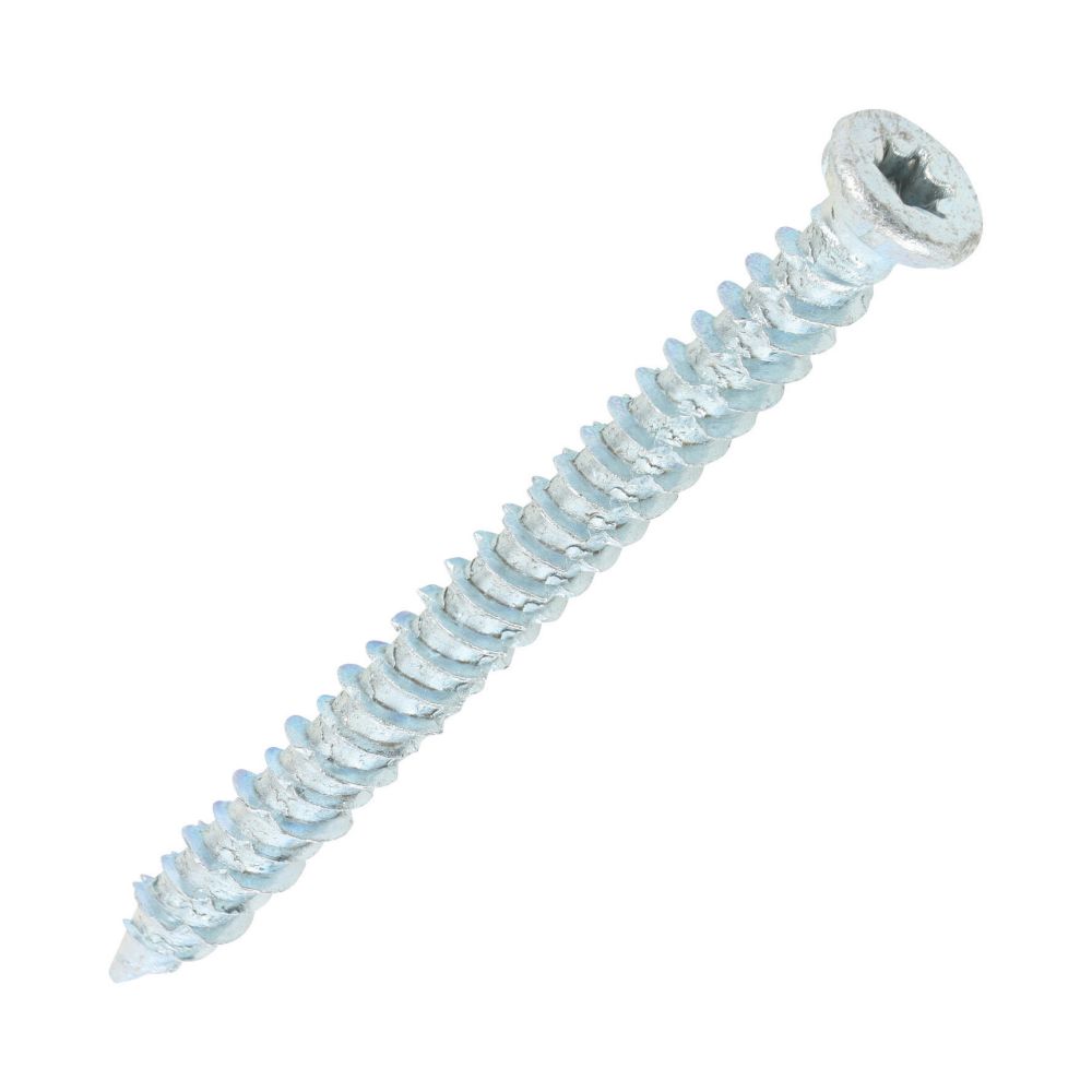 Timco  TX Flat Self-Tapping Concrete Screws 7.5mm x 80mm 100 Pack