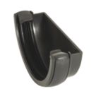 FloPlast  Half Round External Stop End Anthracite Grey 112mm