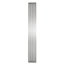 Time Lunar 2000mm x 240mm 2646BTU Matt Chrome Vertical Designer Radiator
