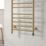 Reina 1200mm x 500mm 495BTU Brass Flat Electric Towel Radiator