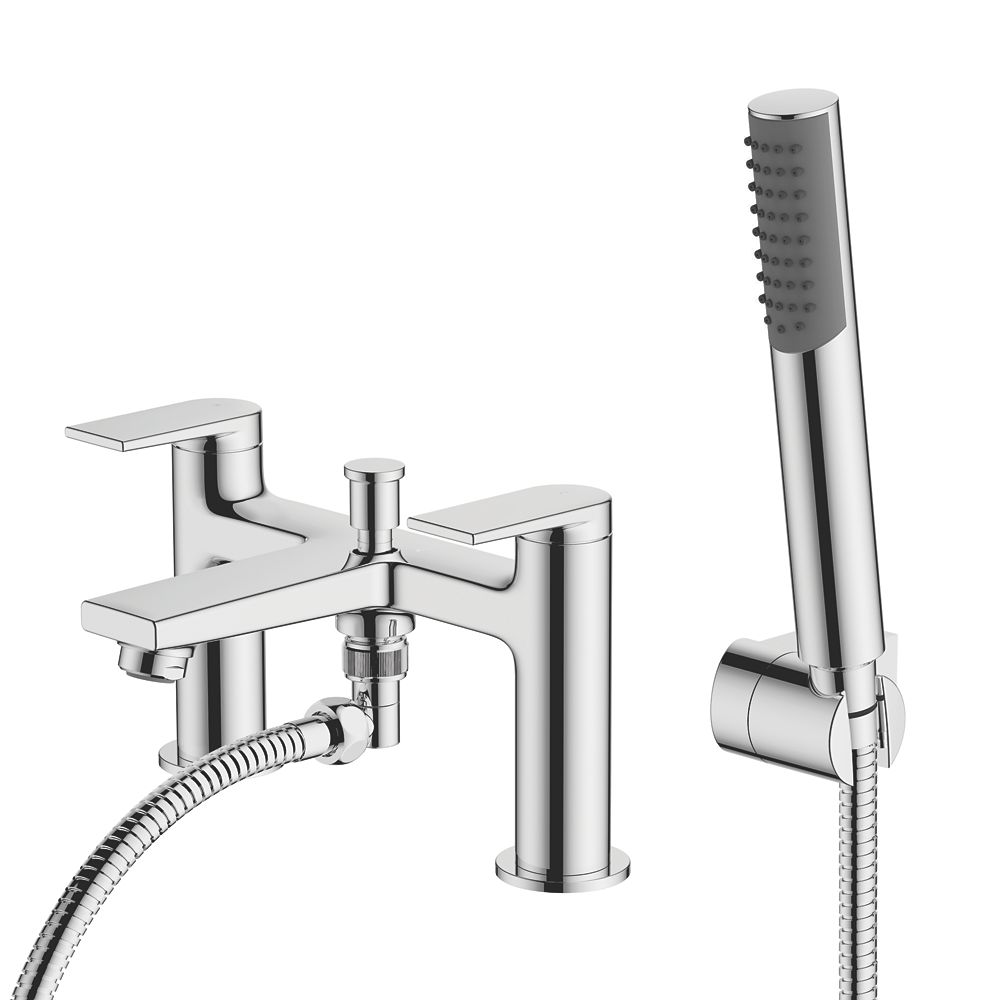Conway DeckMounted DualLever Bath Shower Mixer Screwfix