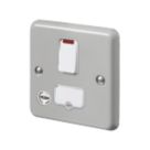 MK Contoura 13A Switched Fused Spur & Flex Outlet with Neon Grey with White Inserts