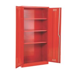Barton  3-Shelf Pesticide Cabinet Red 915mm x 457mm x 1829mm