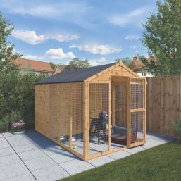 Mercia Staffordshire 6' x 10' (Nominal) Apex Shiplap T&G Timber Dog Kennel