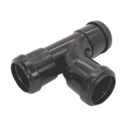 FloPlast Push-Fit Equal Tee Black  32mm