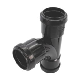 FloPlast Push-Fit Equal Tee Black  32mm