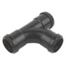 FloPlast Push-Fit Equal Tee Black  32mm