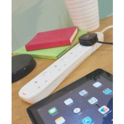 Masterplug 13A 4-Gang Switched  Extension Lead  2m