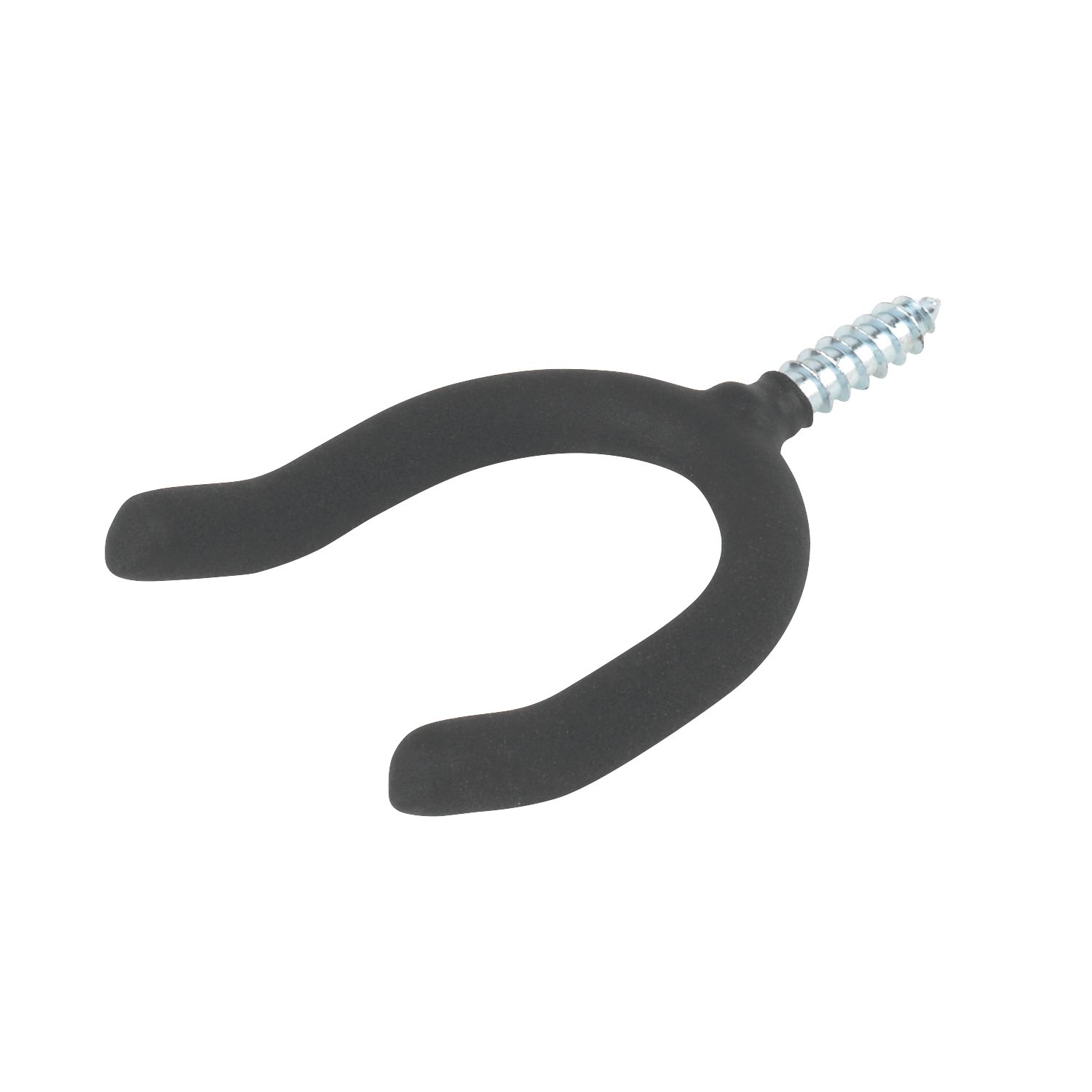 Smith & Locke Heavy Duty Screw-In Anti-Slip U Storage Hook Black 85 x 130mm (7903J)
