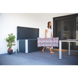 Trimetals  850Ltr 6' x 2' 6" (Nominal) Metal Garden Storage Box Anthracite