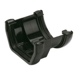 FloPlast  Square to Round Gutter Adaptor Black 112-114mm