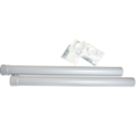 Ideal Heating  Vertical Flue Extension Pipes 80mm x 1m 2 Pack