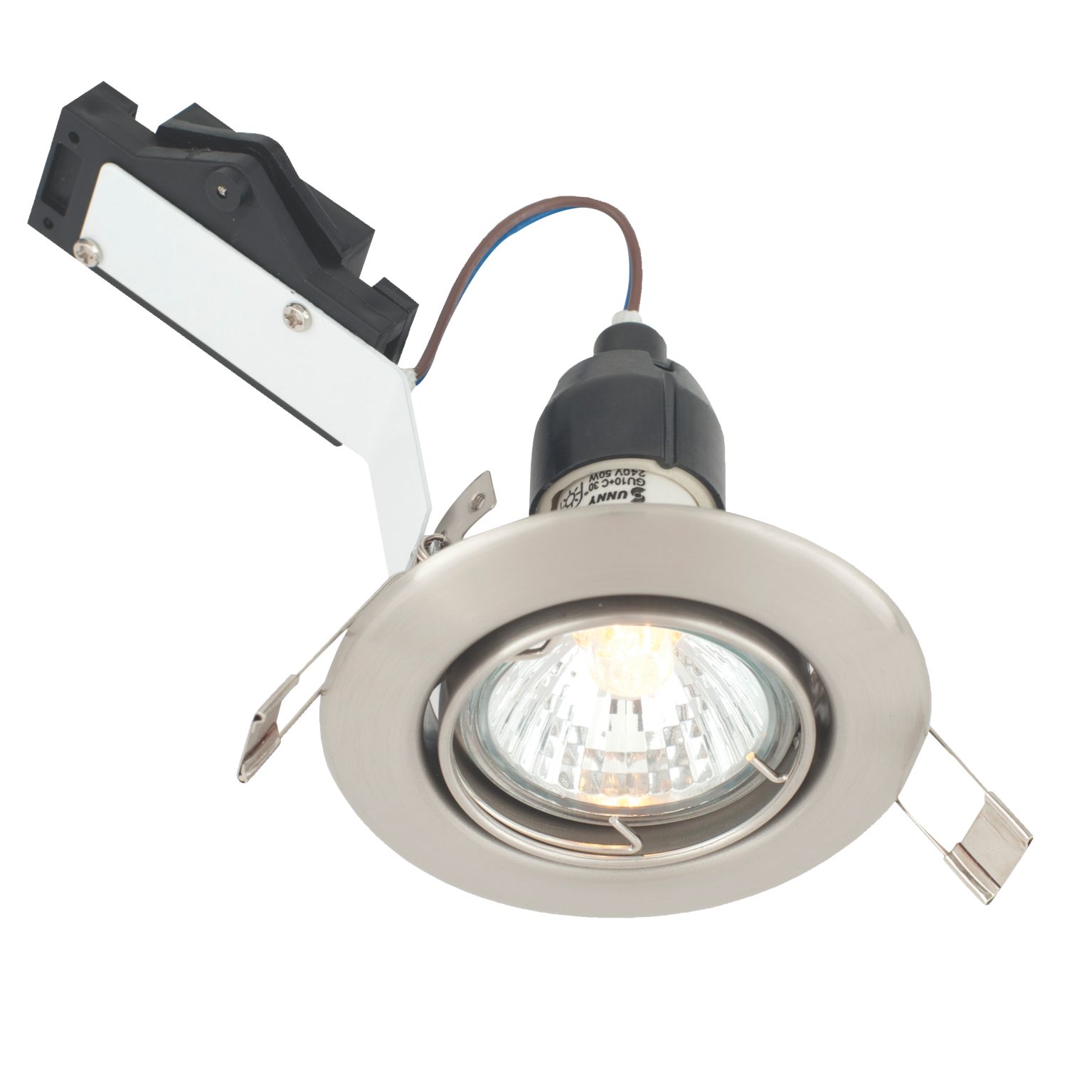 LAP Adjustable Mains Voltage Downlight Brushed Chrome (79066)