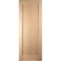 Jeld-Wen  Unfinished Oak Veneer Wooden 1-Panel Shaker Internal Door 1981 x 686mm