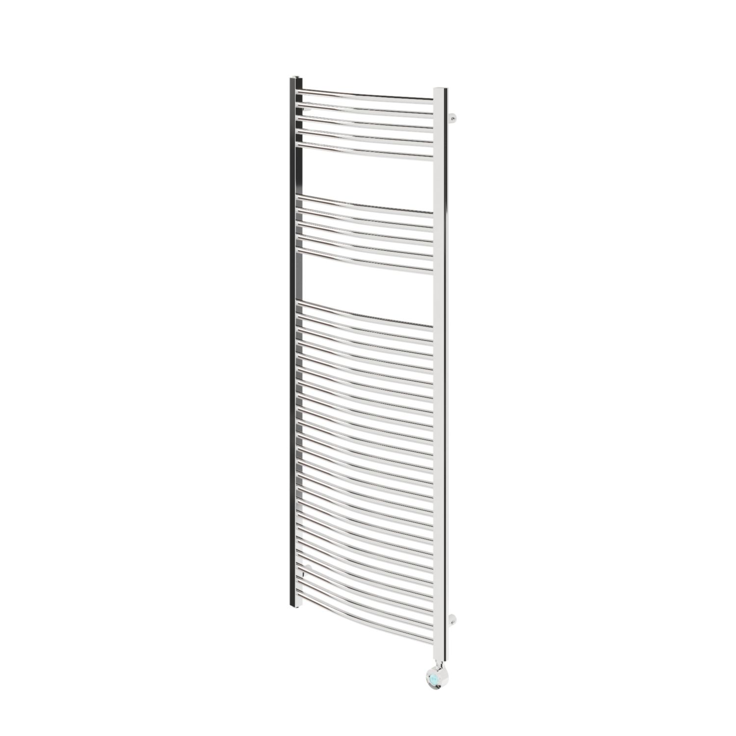 Flomasta 1600mm x 600mm 1706BTU Chrome Curved Electric Towel Radiator (790CL)
