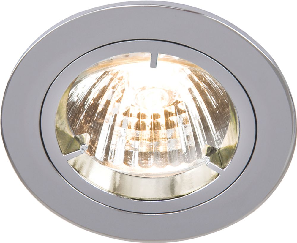 Knightsbridge Fixed Recessed Downlight Chrome Screwfix