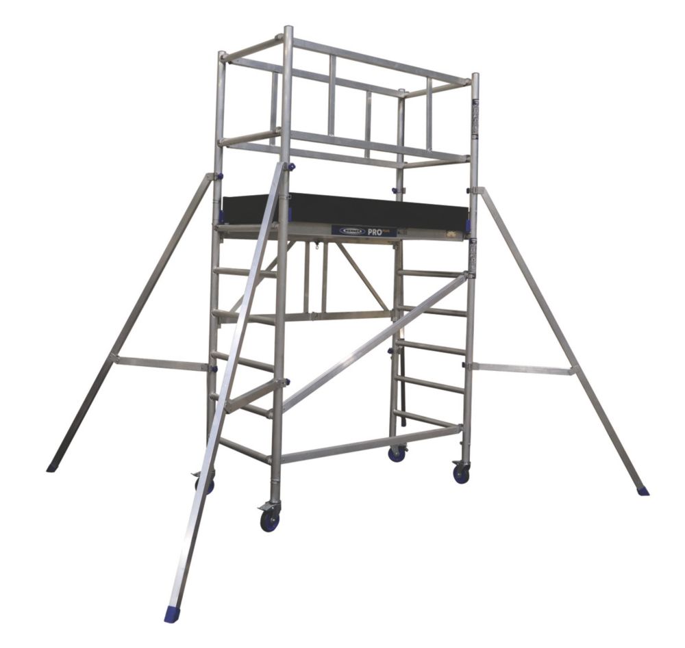 Werner Pro Plus Single Depth Aluminium Tower  0.6m x 1.5m x 1.65m