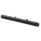 Labgear Cat 5e 1U 24 Port RJ45 Patch Panel UTP 1.96"
