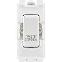 British General Nexus 800 Grid 20A Grid DP 'Waste Disposal' Printed Switch White