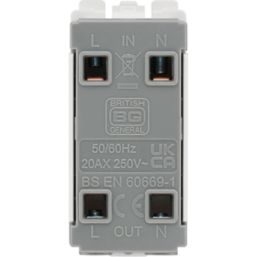 British General Nexus 800 Grid 20A Grid DP 'Waste Disposal' Printed Switch White