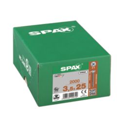 Spax  PZ Flange Self Drilling Wood Screws 3.5mm x 25mm 2000 Pack
