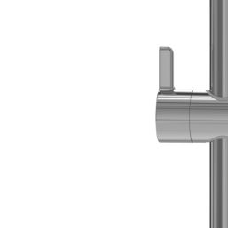 Swirl Bonda Adjustable Shower Riser Rail Chrome 654mm - Screwfix