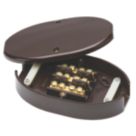 Knightsbridge  60A 3-Terminal Junction Box Brown