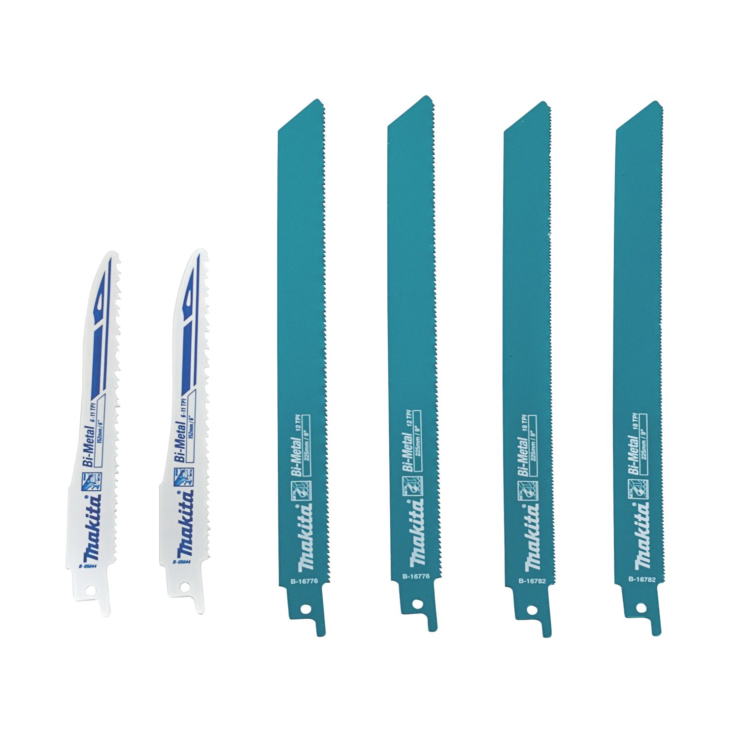 Makita B-44448 Multi-Material Reciprocating Saw Blade Set 6 Pieces (7914R)