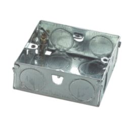 Appleby  1-Gang Galvanised Steel  Back Box 25mm