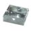 Appleby  1-Gang Galvanised Steel  Back Box 25mm