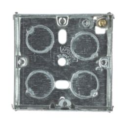 Appleby  1-Gang Galvanised Steel  Back Box 25mm